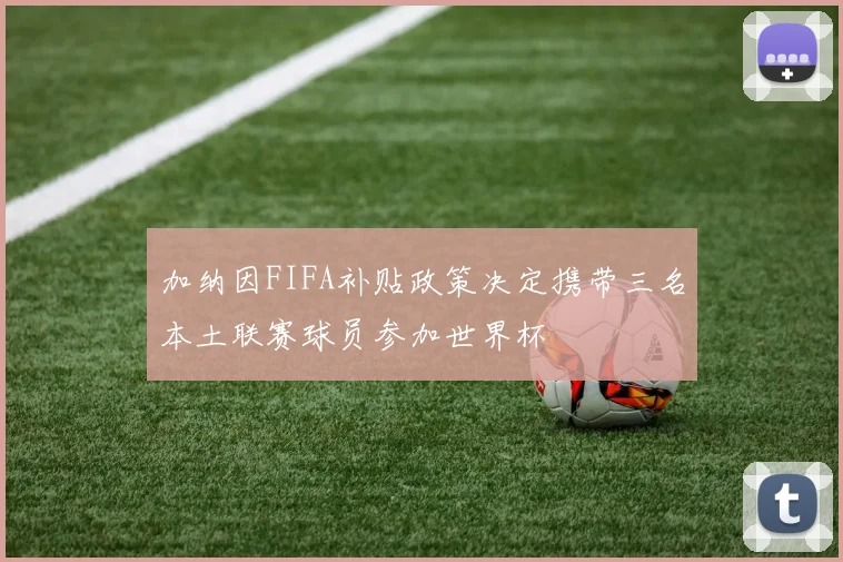 加纳因FIFA补贴政策决定携带三名本土联赛球员参加世界杯